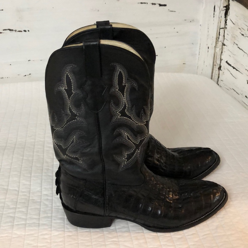 Hand made Crocodile Leather Cowboy Boots Size 12.5